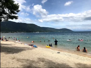 事故現場は近江舞子南浜水泳場