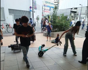伊藤明理那が電動キックボードでひき逃げした現場